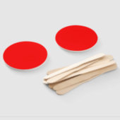 Éventail Ventilateur à main de programme rond rouge (Non-assemblé)