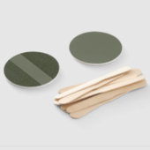 Éventail Ventilateur à main diagonal vert mousse (Non-assemblé)