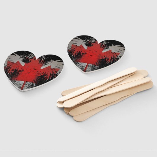 Éventail Ventilateur à main - Forme de drapeau canadien d'u (Non-assemblé)