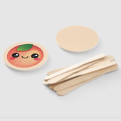 Éventail Ventilateur à main Kawaii Peach (Non-assemblé)