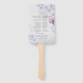 Éventail Ventilateur à main mariage de ressort moderne (Dos)