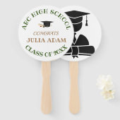 Éventail Ventilateur à main moderne Customisé (Devant et derrière)