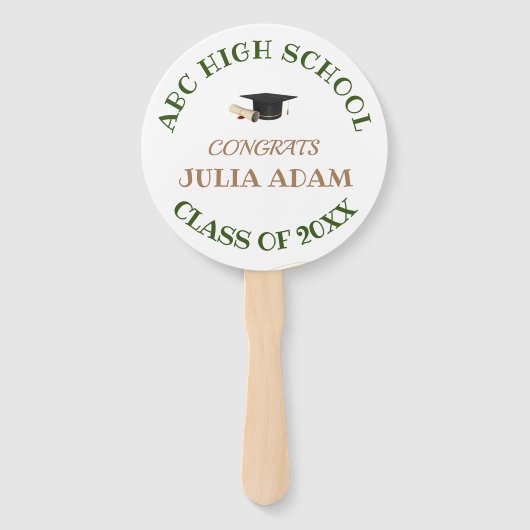 Éventail Ventilateur à main moderne Customisé (Devant)