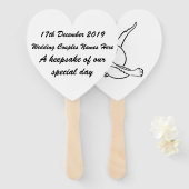 Éventail Ventilateur à main personnalisé - Keepsaké (Devant et derrière)