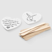 Éventail Ventilateur à main personnalisée - Mariage Keepsak (Non-assemblé)