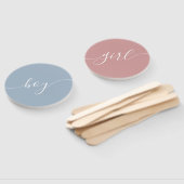 Éventail Ventilateur À Main Pour Baby shower Garçon Ou Fill (Non-assemblé)