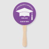 Éventail Ventilateur à main pour les diplômés (Dos)