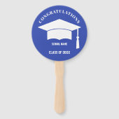 Éventail Ventilateur à main pour les diplômés (Dos)