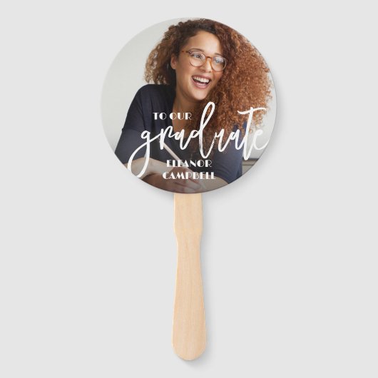 Éventail Ventilateur à main pour les diplômés (Devant)