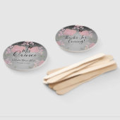 Éventail Ventilateur à main rose Quinceanera Rose (Non-assemblé)