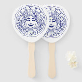 Éventail Ventilateur bleu savoy (Devant et derrière)