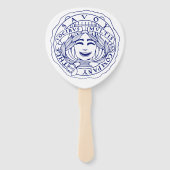 Éventail Ventilateur bleu savoy (Dos)