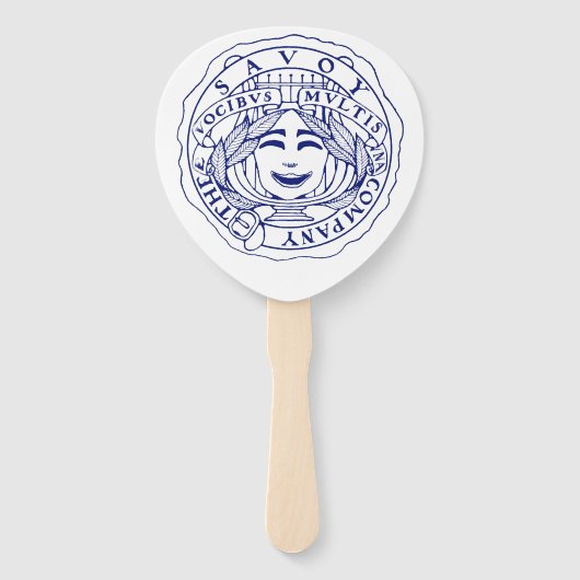 Éventail Ventilateur bleu savoy (Devant)