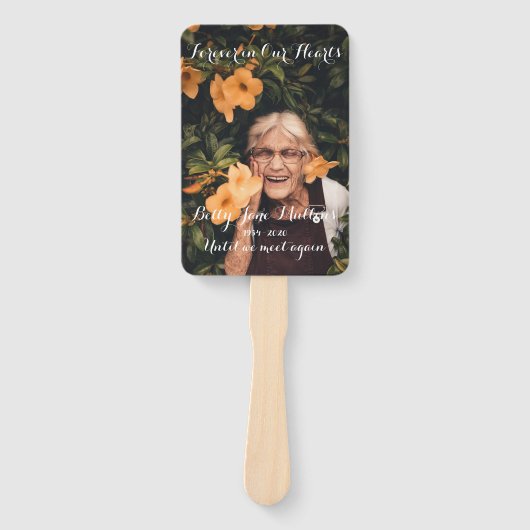 Éventail Ventilateur commémoratif pour toujours dans nos co (Devant)