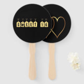 Éventail Ventilateur de 16 parties sucré (Devant et derrière)