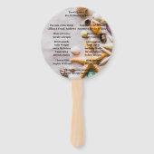 Éventail Ventilateur De Clients De Mariage De Plage (Devant)