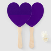 Éventail Ventilateur de coeur mauve à texture fractionnée i (Devant et derrière)