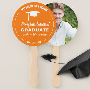 Éventail Ventilateur de diplôme de votre école Couleur Phot