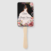 Éventail Ventilateur de Fête des mariées de mariée afro-amé (Dos)