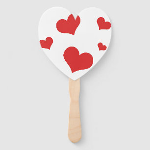 Éventail Ventilateur de main en forme de coeur avec coeur r