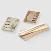 Éventail Ventilateur de Mariage de libellules (Non-assemblé)