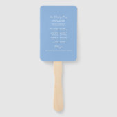 Éventail Ventilateur de mariage Watercolor Paper Beach (Dos)