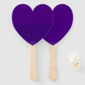 Éventail Ventilateur de pagaie de coeur à texture fractionn (Devant et derrière)