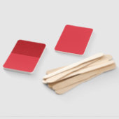 Éventail Ventilateur de pagaie rouge à tomate texturé (pers (Non-assemblé)