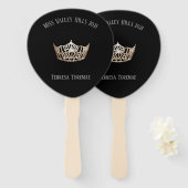 Éventail Ventilateur de pagaie style Miss America (Devant et derrière)