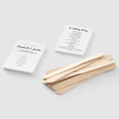 Éventail Ventilateur de programme de mariage simple et élég (Non-assemblé)