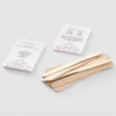 Éventail Ventilateur de programme Mariage damassé élégant r (Non-assemblé)