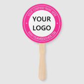 Éventail Ventilateur de texte du logo d'entreprise personna (Dos)