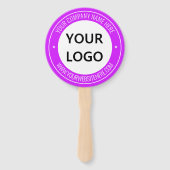 Éventail Ventilateur de texte du logo d'entreprise personna (Devant)