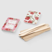 Éventail Ventilateur d'impression classique rouge rose et b (Non-assemblé)