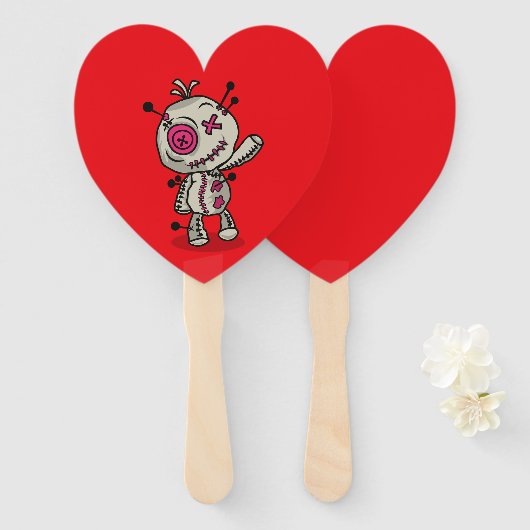 Éventail Ventilateur du programme cœur de Voodoo Token (Devant et derrière)