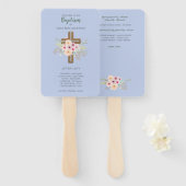 Éventail Ventilateur du programme de Baptême BOYS - avec ch (Devant et derrière)