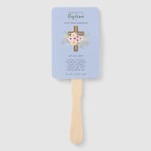 Éventail Ventilateur du programme de Baptême BOYS - avec ch (Devant)