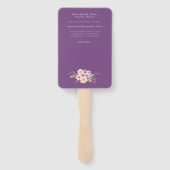 Éventail Ventilateur du programme de baptême - Sage de viol (Dos)