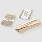 Éventail Ventilateur du programme de cérémonie mariage - Ve (Non-assemblé)