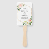 Éventail Ventilateur du programme de mariage Air Blush (Devant)