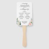 Éventail Ventilateur du programme de mariage Air Blush (Dos)