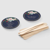 Éventail Ventilateur du programme de mariage avec cadre flo (Non-assemblé)