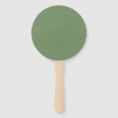 Éventail Ventilateur du programme de mariage avec fleur de (Dos)