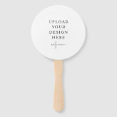 Éventail Ventilateur du programme de mariage circulaire (Dos)