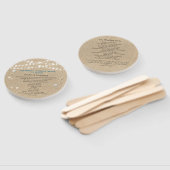 Éventail Ventilateur du programme de mariage de destination (Non-assemblé)