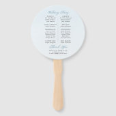 Éventail Ventilateur du programme de mariage de destination (Dos)