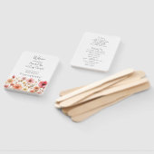 Éventail Ventilateur du programme de mariage de jardin frai (Non-assemblé)