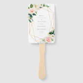 Éventail Ventilateur du programme de mariage de la romance  (Devant)