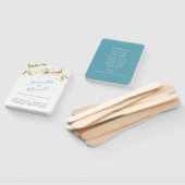 Éventail Ventilateur du programme de mariage de Magnolia bl (Non-assemblé)