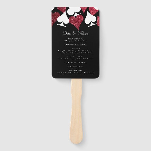 Éventail Ventilateur du programme de mariage de Parties sci (Devant)